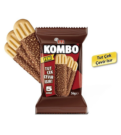 بسكويت كومبو مغطى بجوز الهند والشوكولاتة 56 جرام × 18 قطعة